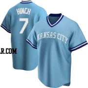 A.j. Hinch Men's Kansas City Royals Light Blue Replica Road Cooperstown Collection Jersey