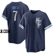 A.j. Hinch Men's Kansas City Royals Navy Replica 2022 City Connect Jersey