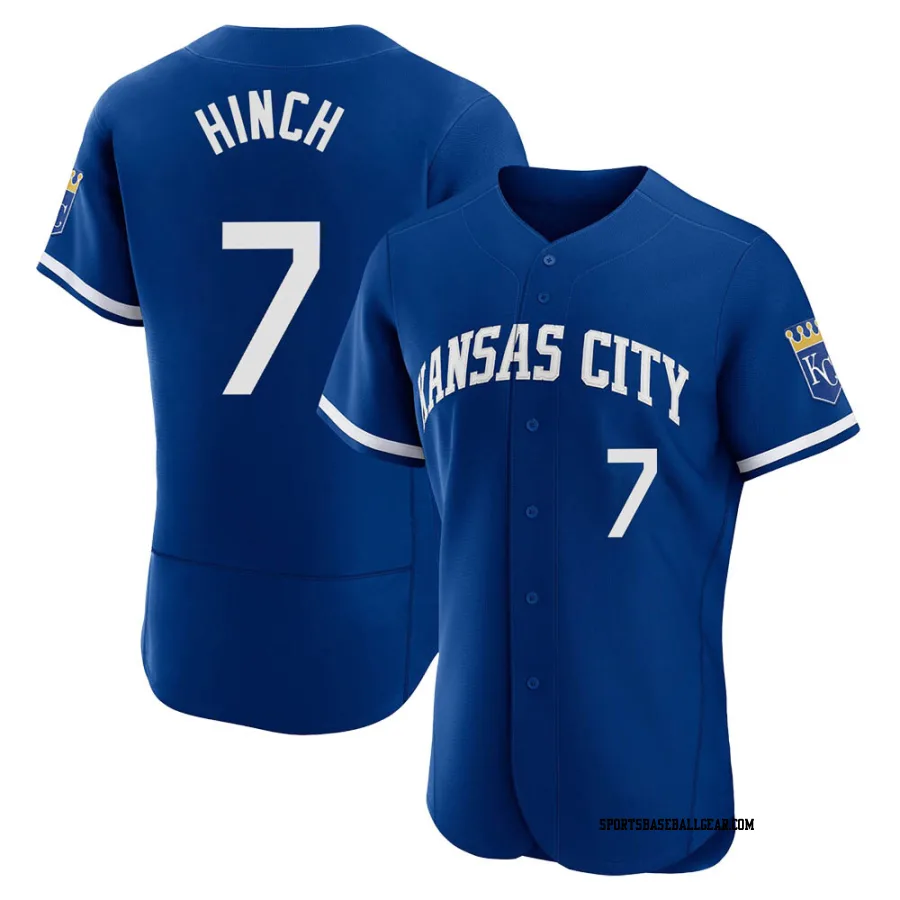 A.j. Hinch Men's Kansas City Royals Royal Authentic 2022 Alternate Jersey