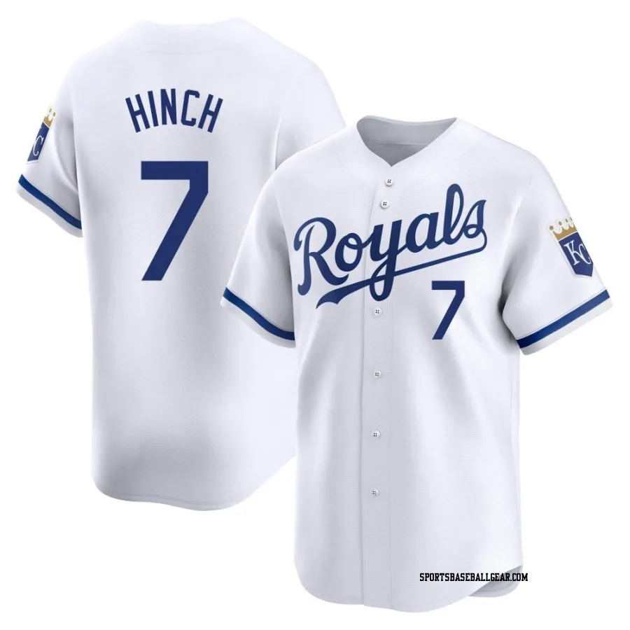 A.j. Hinch Men's Kansas City Royals White Limited Home Jersey