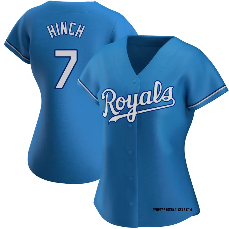 A.j. Hinch Women's Kansas City Royals Light Blue Authentic Alternate Jersey