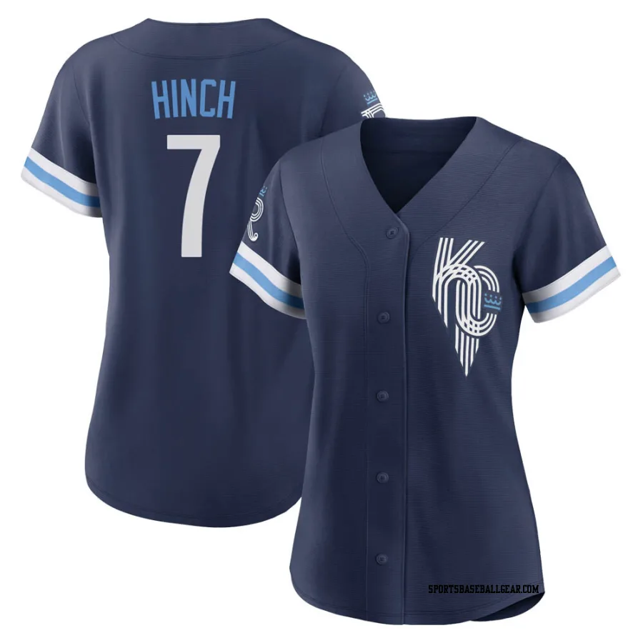 A.j. Hinch Women's Kansas City Royals Navy Authentic 2022 City Connect Jersey