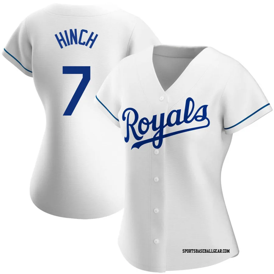 A.j. Hinch Women's Kansas City Royals White Replica Home Jersey