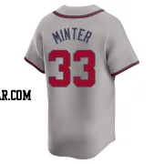 A.J. Minter Men's Atlanta Braves Gray Limited Away Jersey