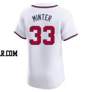 A.J. Minter Men's Atlanta Braves White Elite Home Jersey