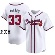 A.J. Minter Men's Atlanta Braves White Limited Home Jersey