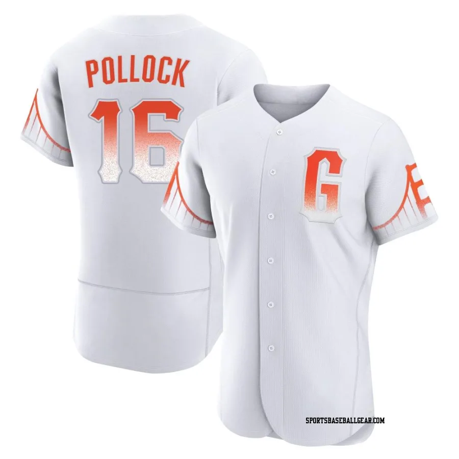 AJ Pollock Men's San Francisco Giants White Authentic 2021 City Connect Jersey