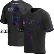 AJ Pollock Men's Seattle Mariners Black Holographic Replica Alternate Jersey