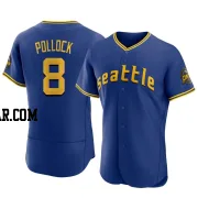 AJ Pollock Men's Seattle Mariners Royal Authentic 2023 City Connect Jersey