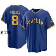 AJ Pollock Men's Seattle Mariners Royal Replica 2023 City Connect Jersey