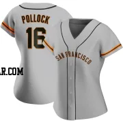 AJ Pollock Women's San Francisco Giants Gray Authentic Road Jersey