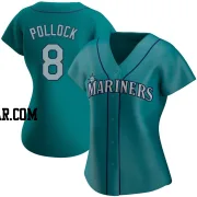 AJ Pollock Women's Seattle Mariners Aqua Authentic Alternate Jersey