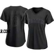 AJ Pollock Women's Seattle Mariners Black Authentic Pitch Fashion Jersey