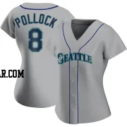 AJ Pollock Women's Seattle Mariners Gray Authentic Road Jersey