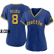 AJ Pollock Women's Seattle Mariners Royal Authentic 2023 City Connect Jersey