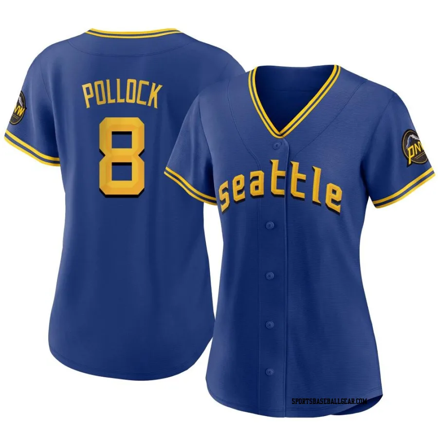 AJ Pollock Women's Seattle Mariners Royal Replica 2023 City Connect Jersey