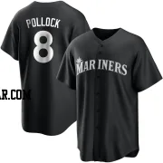 AJ Pollock Youth Seattle Mariners Black/White Replica Jersey