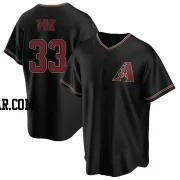 A.J. Puk Men's Arizona Diamondbacks Black Replica Alternate Jersey