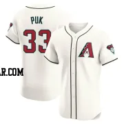 A.J. Puk Men's Arizona Diamondbacks Cream Elite Home Jersey