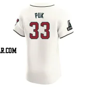 A.J. Puk Men's Arizona Diamondbacks Cream Elite Home Patch Jersey