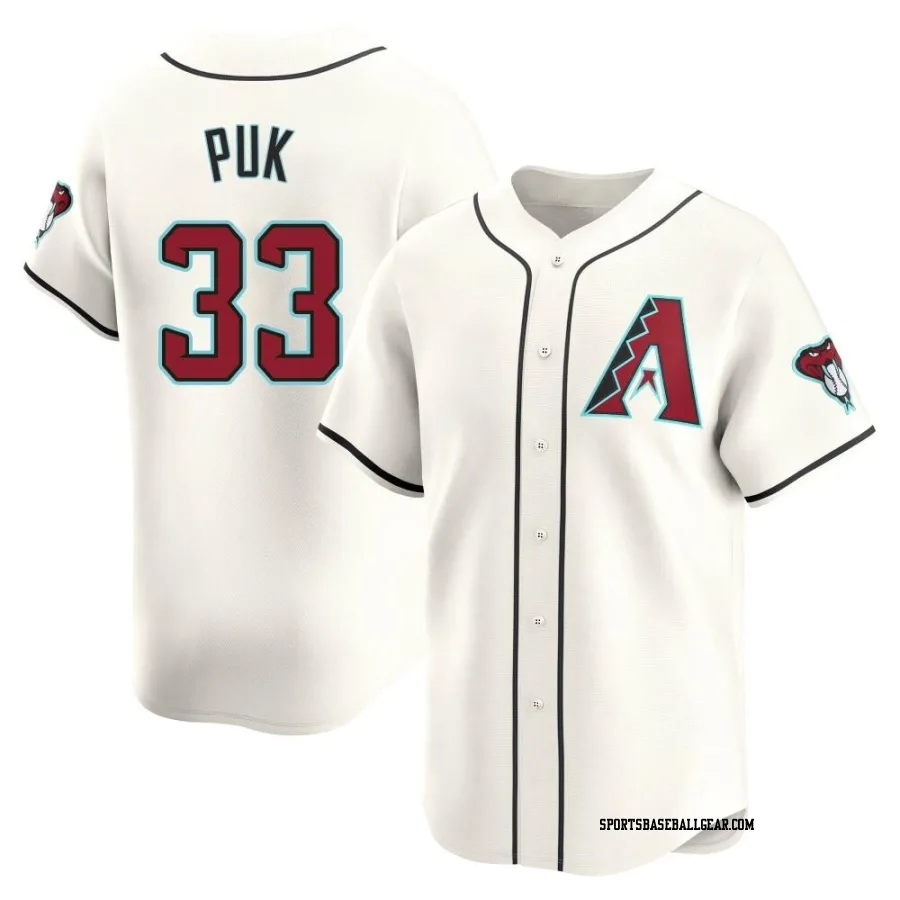 A.J. Puk Men's Arizona Diamondbacks White Limited Home Jersey