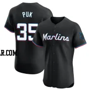 A.J. Puk Men's Miami Marlins Black Elite Alternate Vapor Premier Jersey