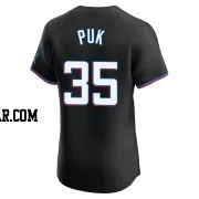 A.J. Puk Men's Miami Marlins Black Elite Alternate Vapor Premier Jersey