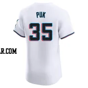 A.J. Puk Men's Miami Marlins White Elite Home Jersey