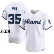 A.J. Puk Men's Miami Marlins White Limited Home Jersey