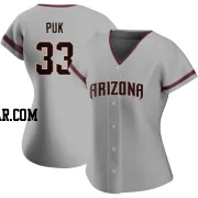 A.J. Puk Women's Arizona Diamondbacks Gray Authentic Road Jersey