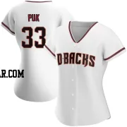 A.J. Puk Women's Arizona Diamondbacks White Replica Home Jersey