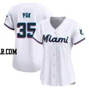 A.J. Puk Women's Miami Marlins White Limited Home Jersey