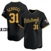 A.J. Schugel Men's Pittsburgh Pirates Black Limited Alternate Jersey