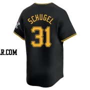 A.J. Schugel Men's Pittsburgh Pirates Black Limited Alternate Jersey