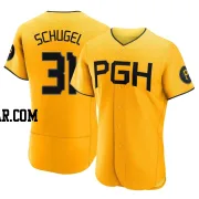 A.J. Schugel Men's Pittsburgh Pirates Gold Authentic 2023 City Connect Jersey