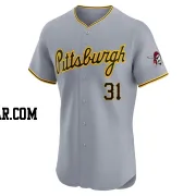 A.J. Schugel Men's Pittsburgh Pirates Gray Elite Road Jersey