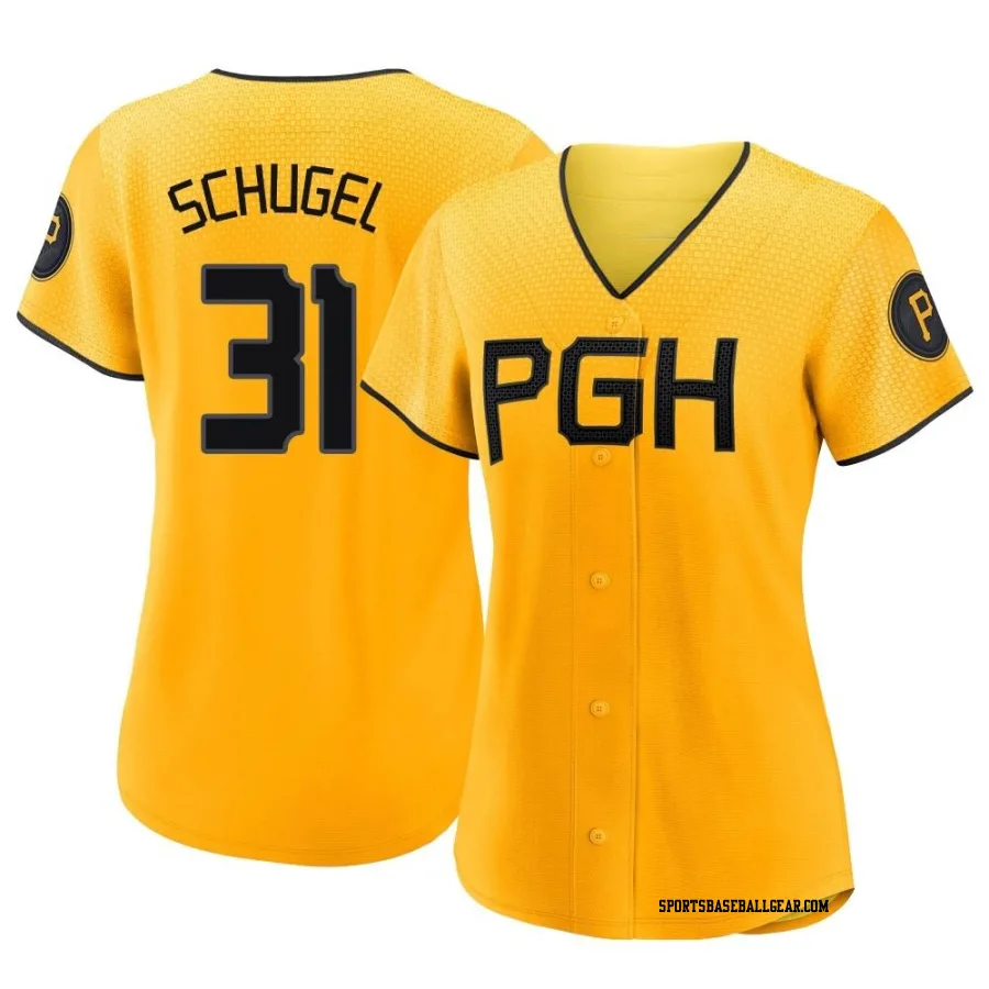 A.J. Schugel Women's Pittsburgh Pirates Gold Authentic 2023 City Connect Jersey