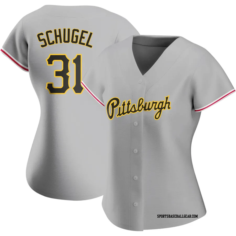 A.J. Schugel Women's Pittsburgh Pirates Gray Authentic Road Jersey