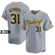 A.J. Schugel Youth Pittsburgh Pirates Gray Limited Away Jersey