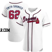 AJ Smith-Shawver Men's Atlanta Braves White Authentic Home Jersey