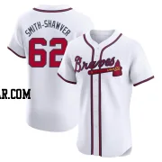 AJ Smith-Shawver Men's Atlanta Braves White Elite Home Jersey