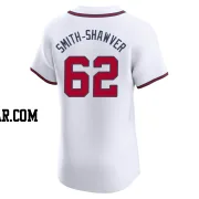 AJ Smith-Shawver Men's Atlanta Braves White Elite Home Jersey