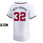 AJ Smith-Shawver Men's Atlanta Braves White Elite Home Jersey