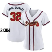 AJ Smith-Shawver Women's Atlanta Braves Gold Authentic White 2022 Program Jersey