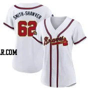 AJ Smith-Shawver Women's Atlanta Braves Gold Authentic White 2022 Program Jersey