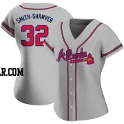 AJ Smith-Shawver Women's Atlanta Braves Gray Authentic Road Jersey