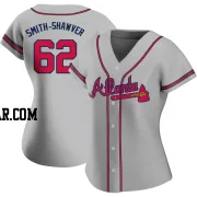 AJ Smith-Shawver Women's Atlanta Braves Gray Authentic Road Jersey