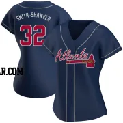 AJ Smith-Shawver Women's Atlanta Braves Navy Authentic Alternate Jersey