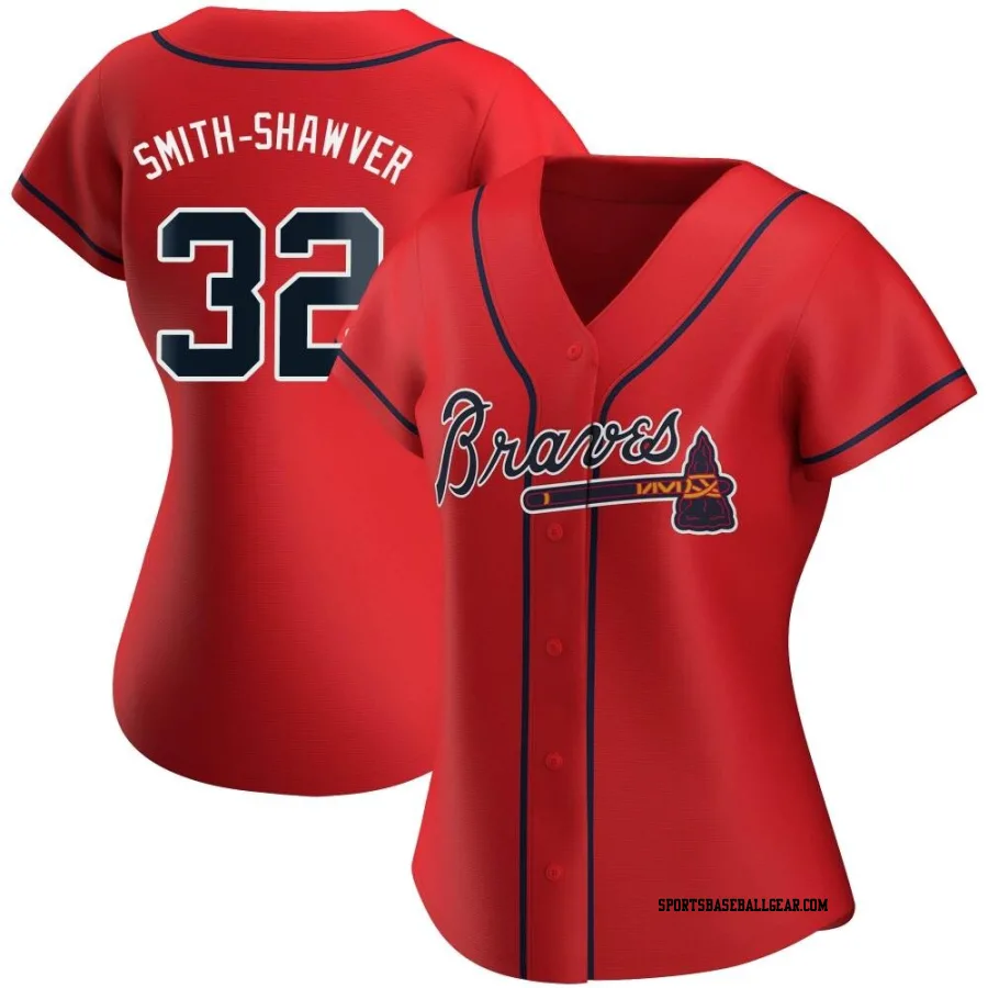 AJ Smith-Shawver Women's Atlanta Braves Red Replica Alternate Jersey