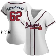 AJ Smith-Shawver Women's Atlanta Braves White Authentic Home Jersey